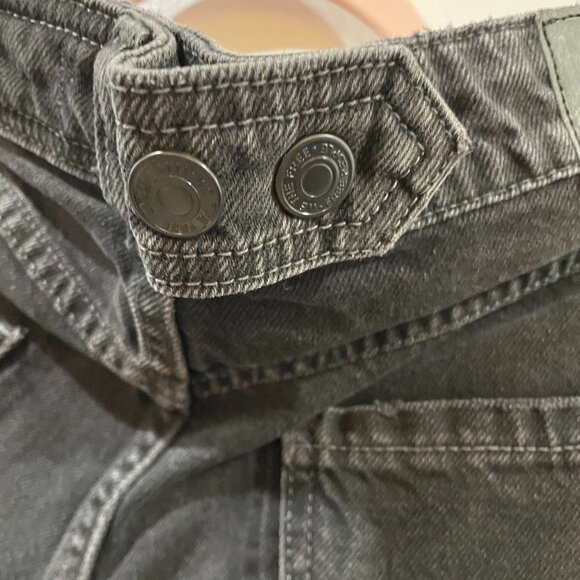 NWT $98 We The Free Free People Maxine Denim Skort Mini Sz 27 Black 100% Cotton - Picture 10 of 12